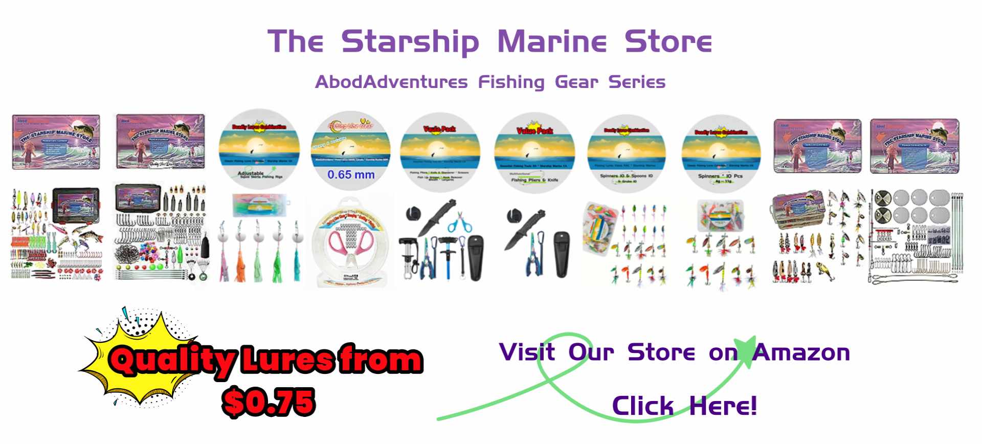 Abodadventures fishing gear sale at Starship Marine Store Amazon